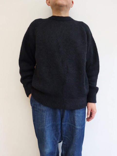 3G天竺 アルパカ×ウール<br>ラグランスリーブ クルーネック