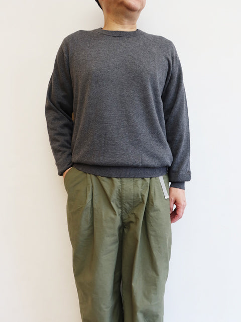 12G天竺 コットンウール<br>クルーネック プルオーバー